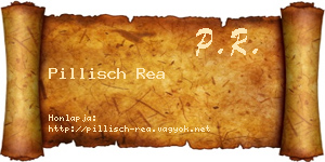 Pillisch Rea névjegykártya